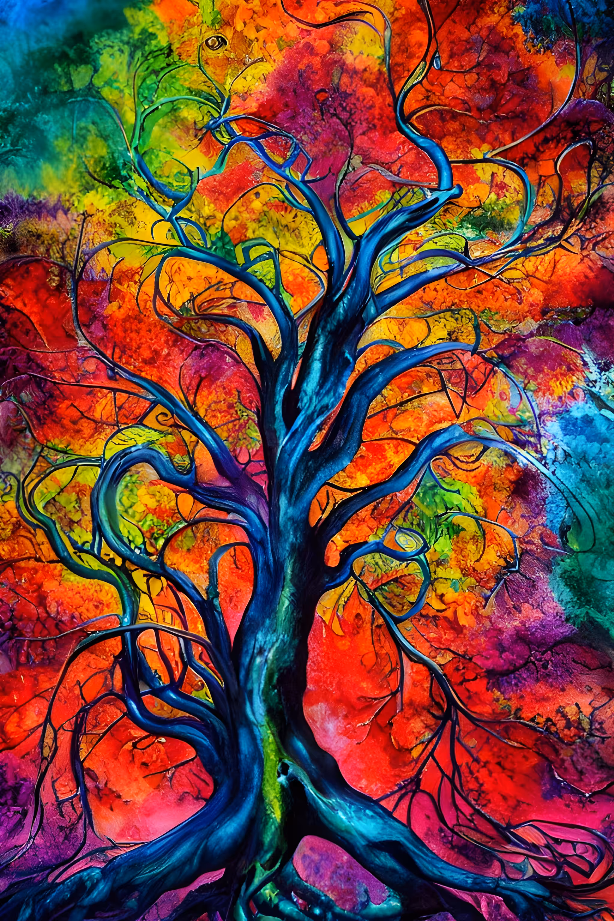 Rainbow trees: Rainbow tree (9)