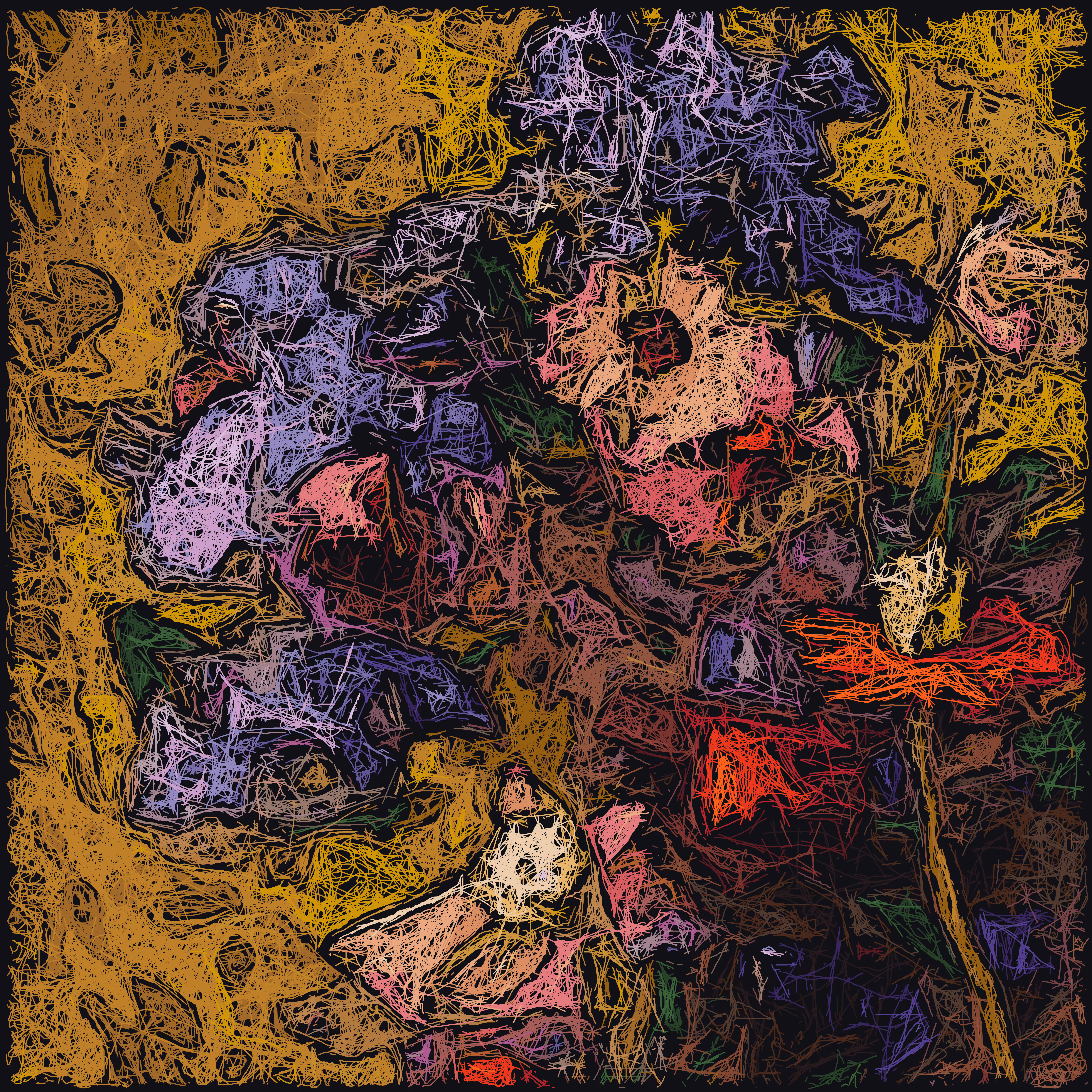 spring with golden background