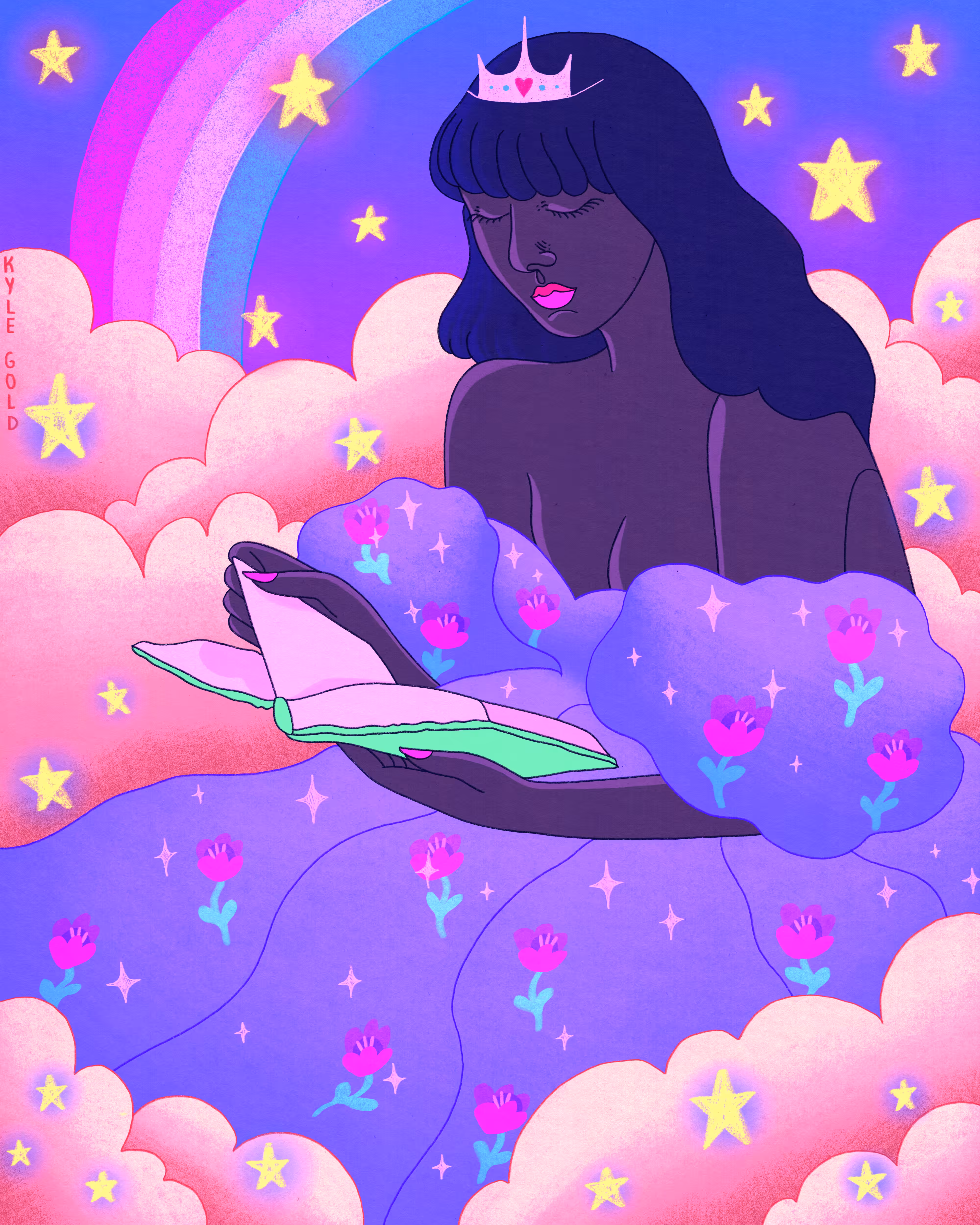 Reading Bedtime Stories in Starlight