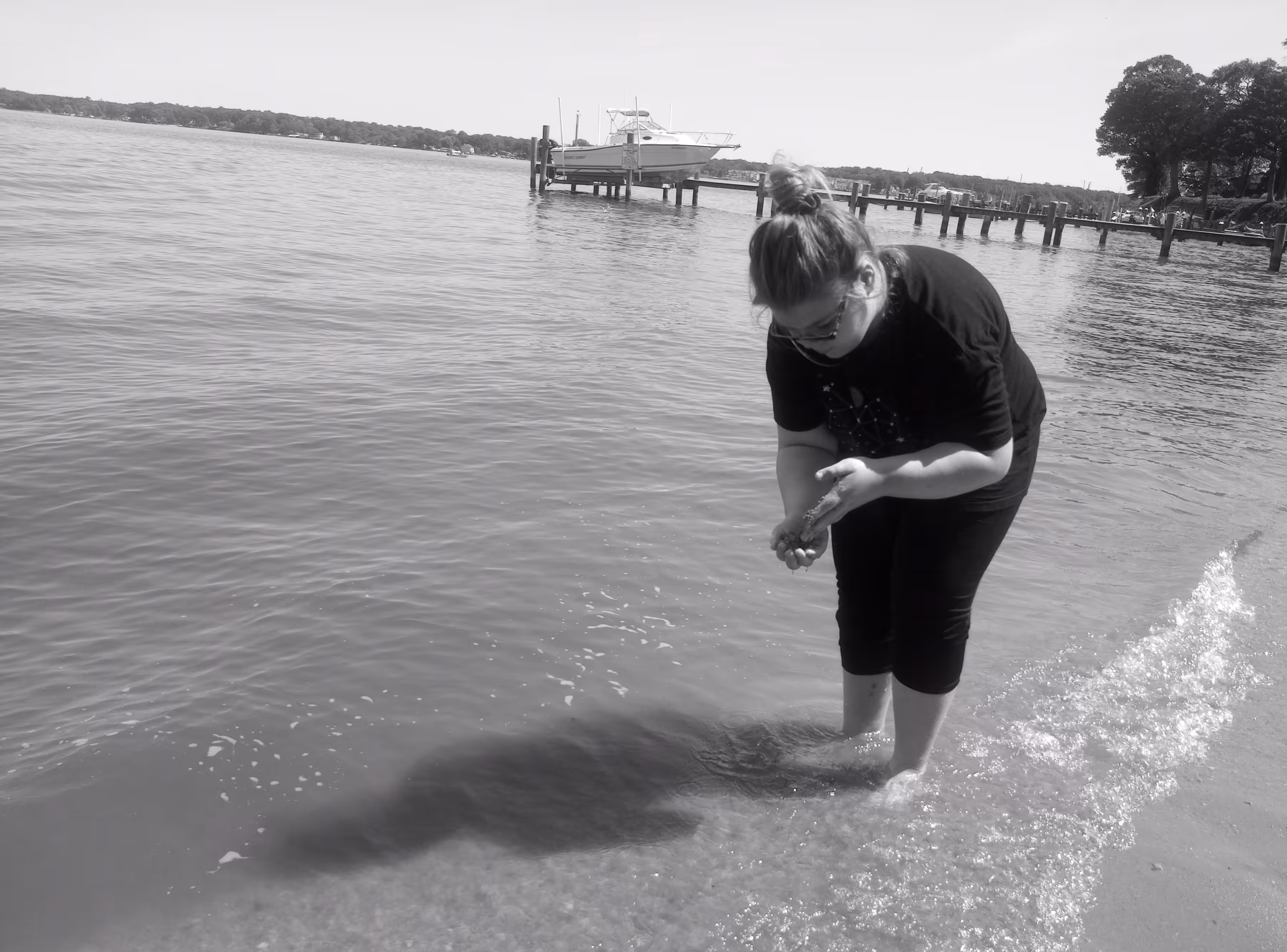 by the shore 