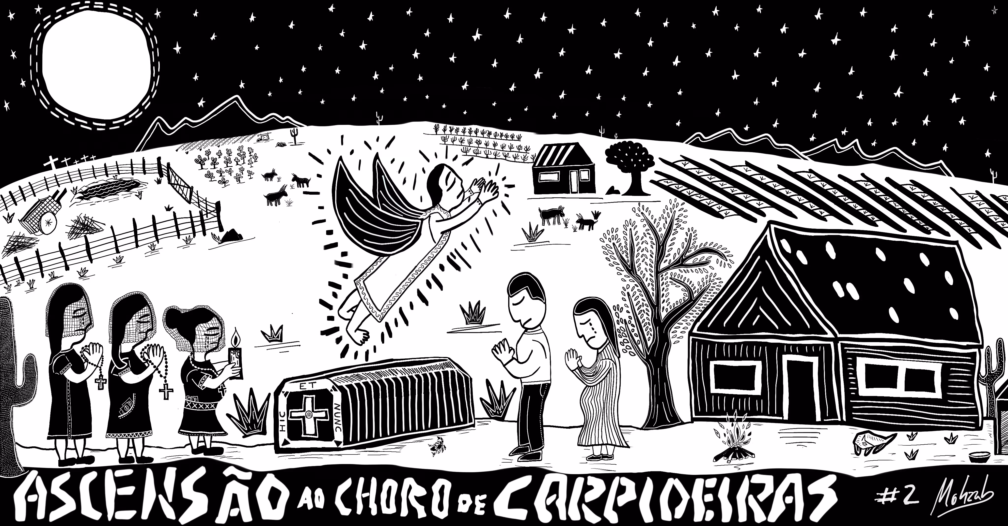 ASCENSÃO AO CHORO DE CARPIDEIRAS - Xylography #02