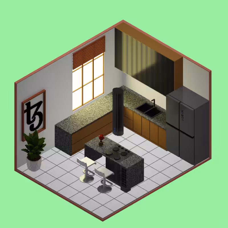 Isometric kitchen #13