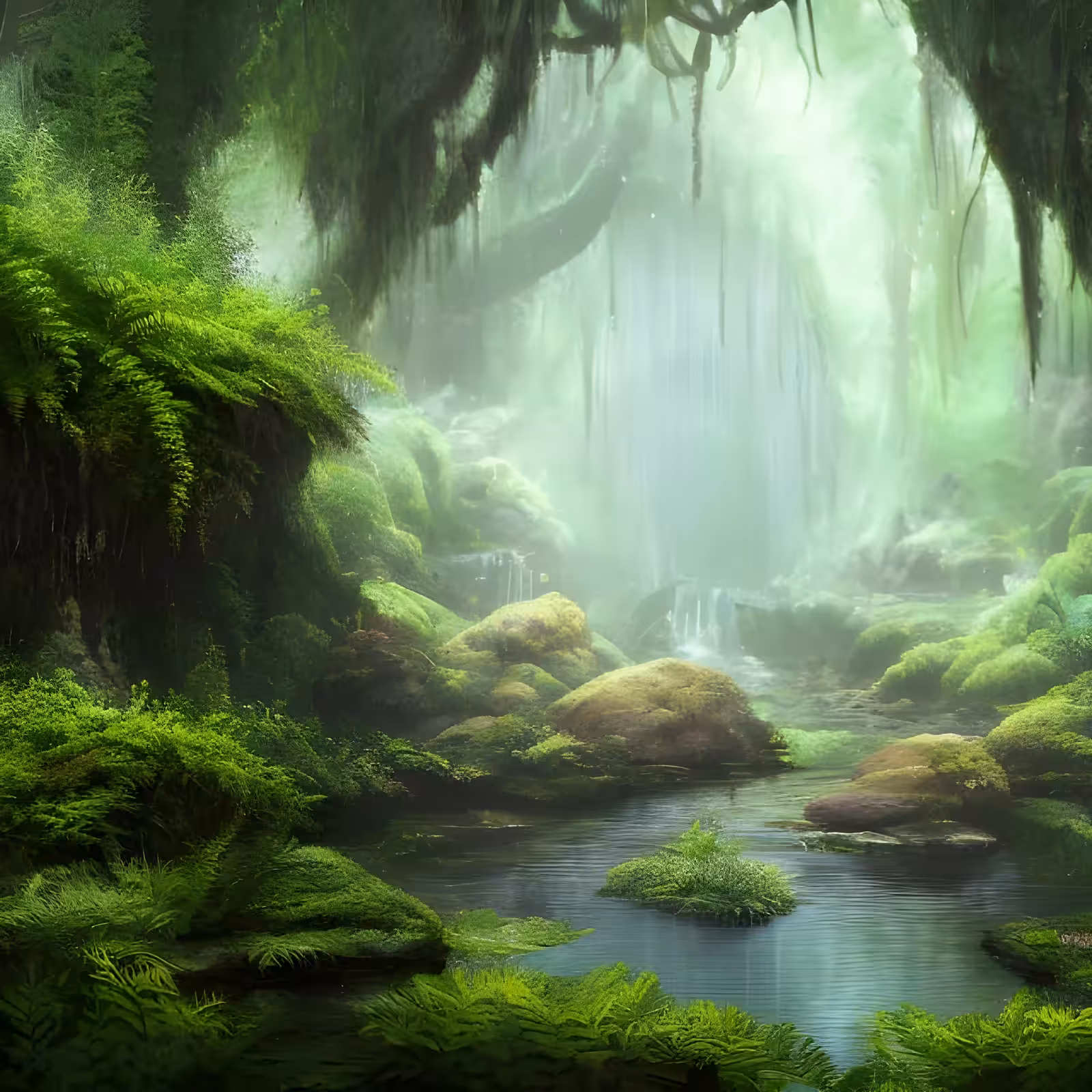 Ferns in the Mist