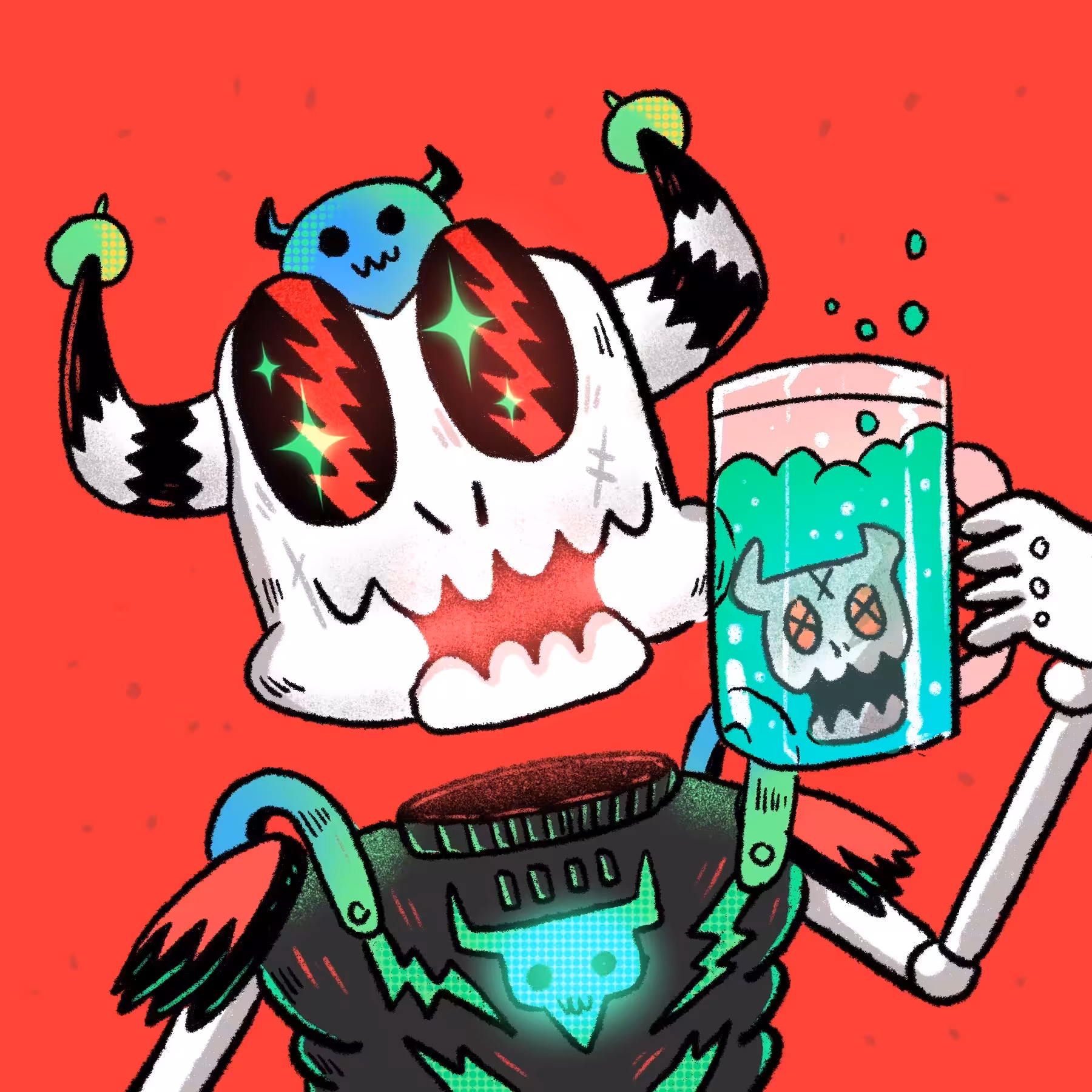 #014 beer skullky