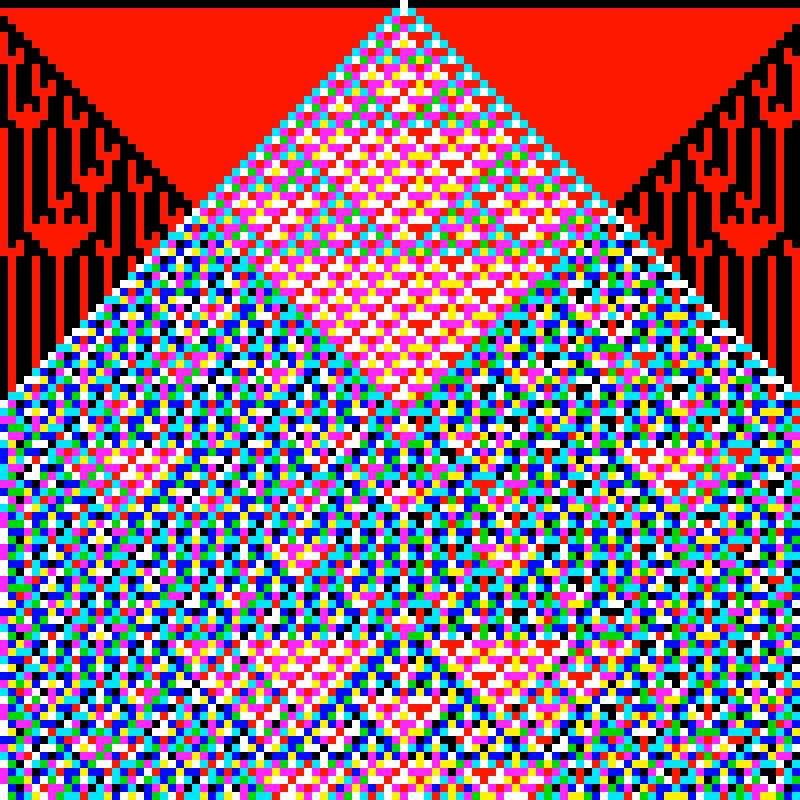 RGB Elementary Cellular Automaton #103