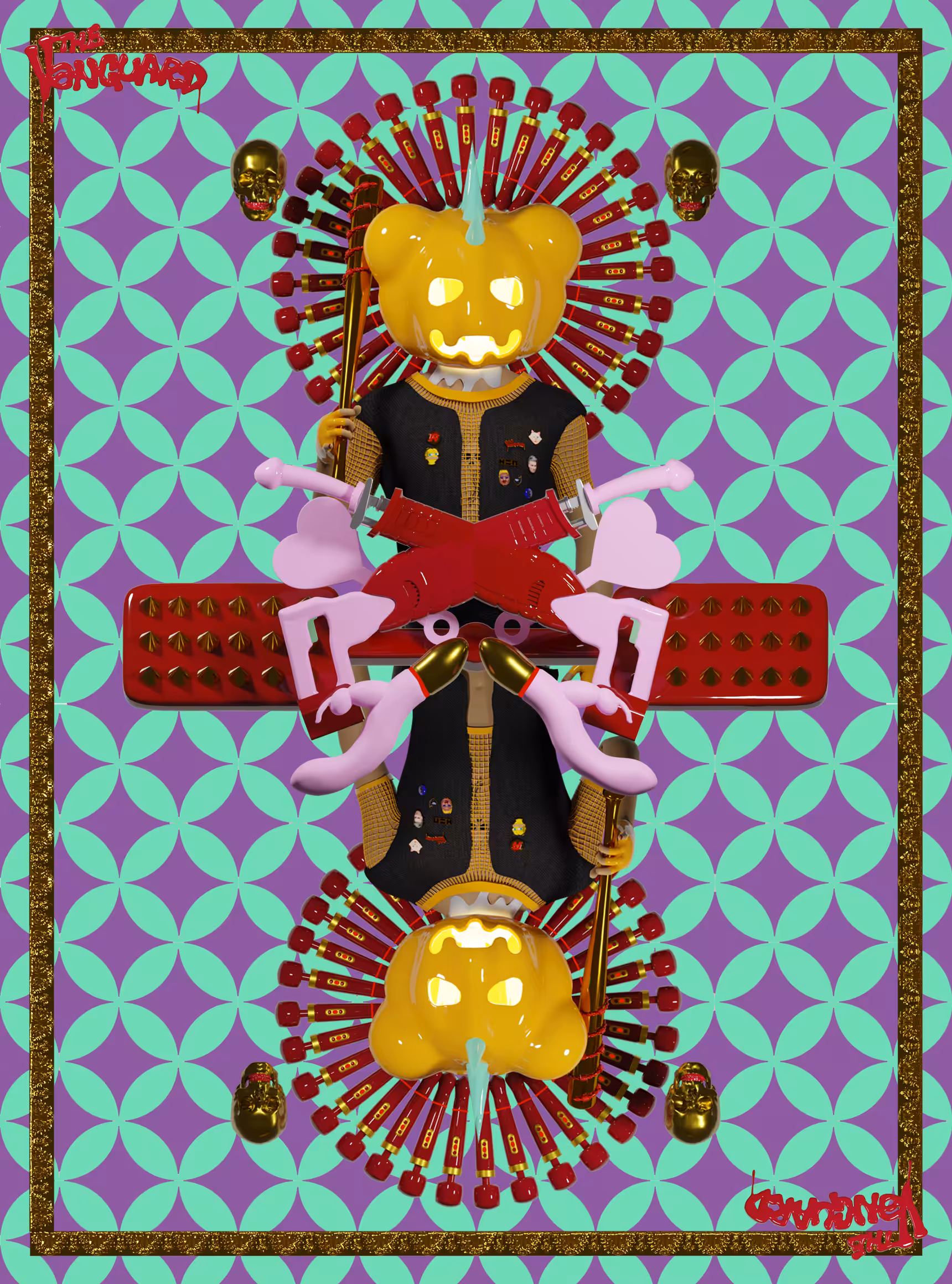 Spooky Bear V Card