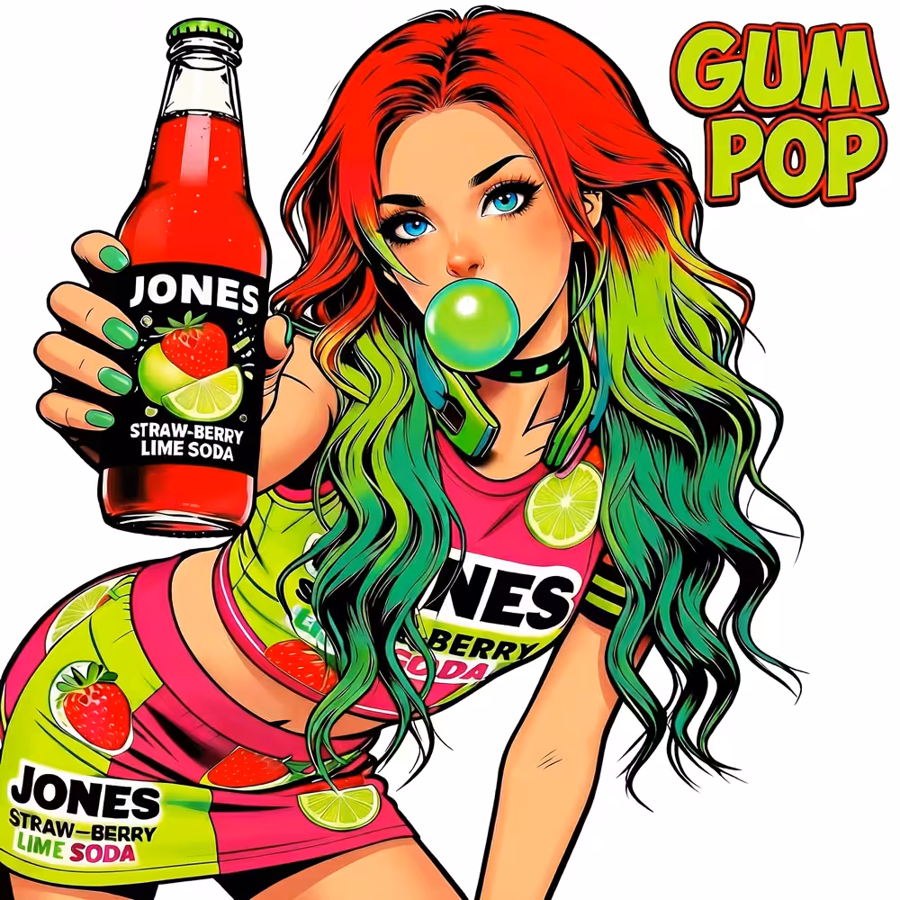 GUM POP - Sugar Rush Society: GUM POP 038 - Straw-Berry Lime Pop Queen