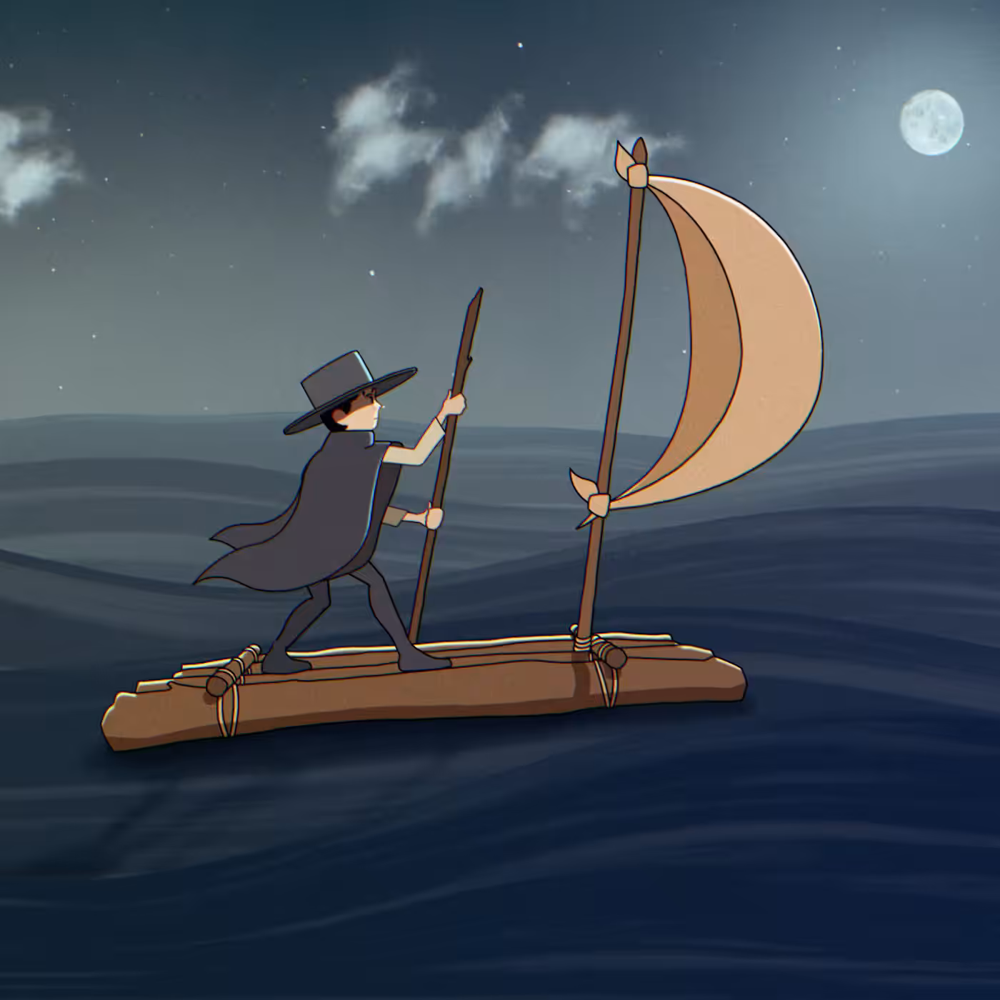XVI. Moonlit Mast