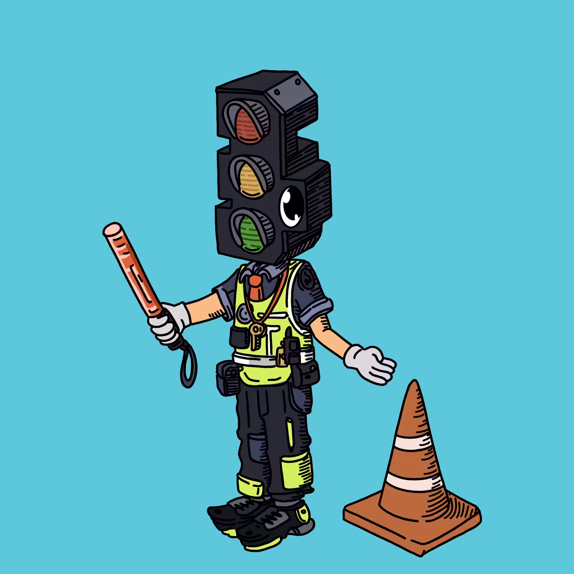 One eyed guys: Traffic police OEG