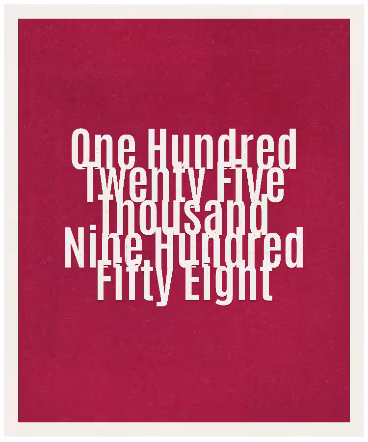 Count #125958