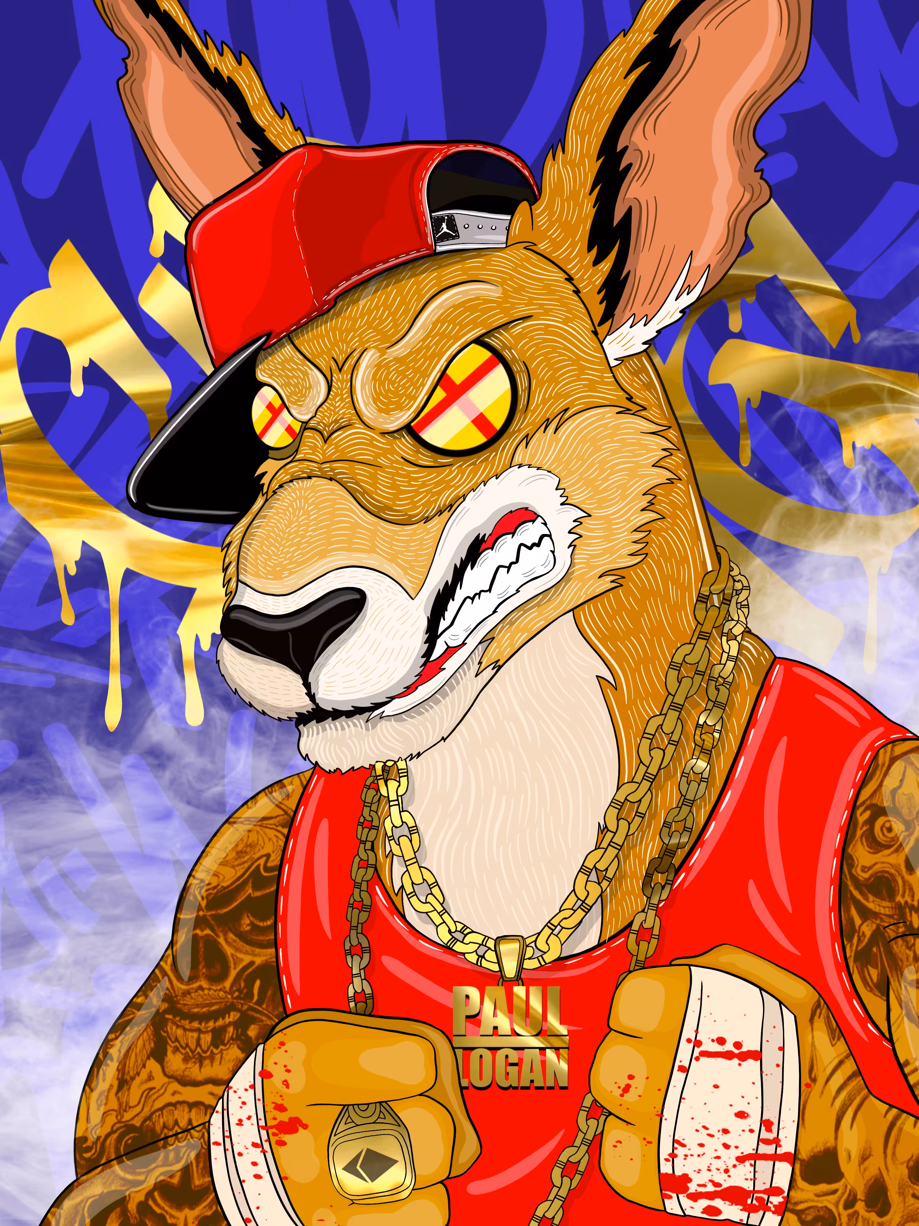CryptoAnimals: CRYPTOKANGAROO BOXER by J_SKY x LOGAN PAUL