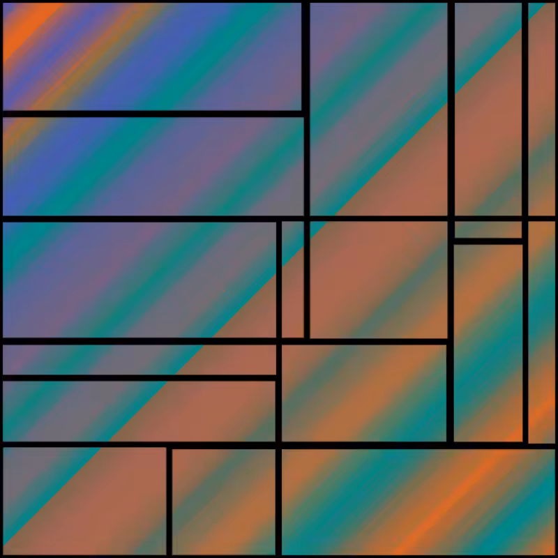 Stacked Mondrian #11