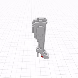 White right Calf Redbottom Pump