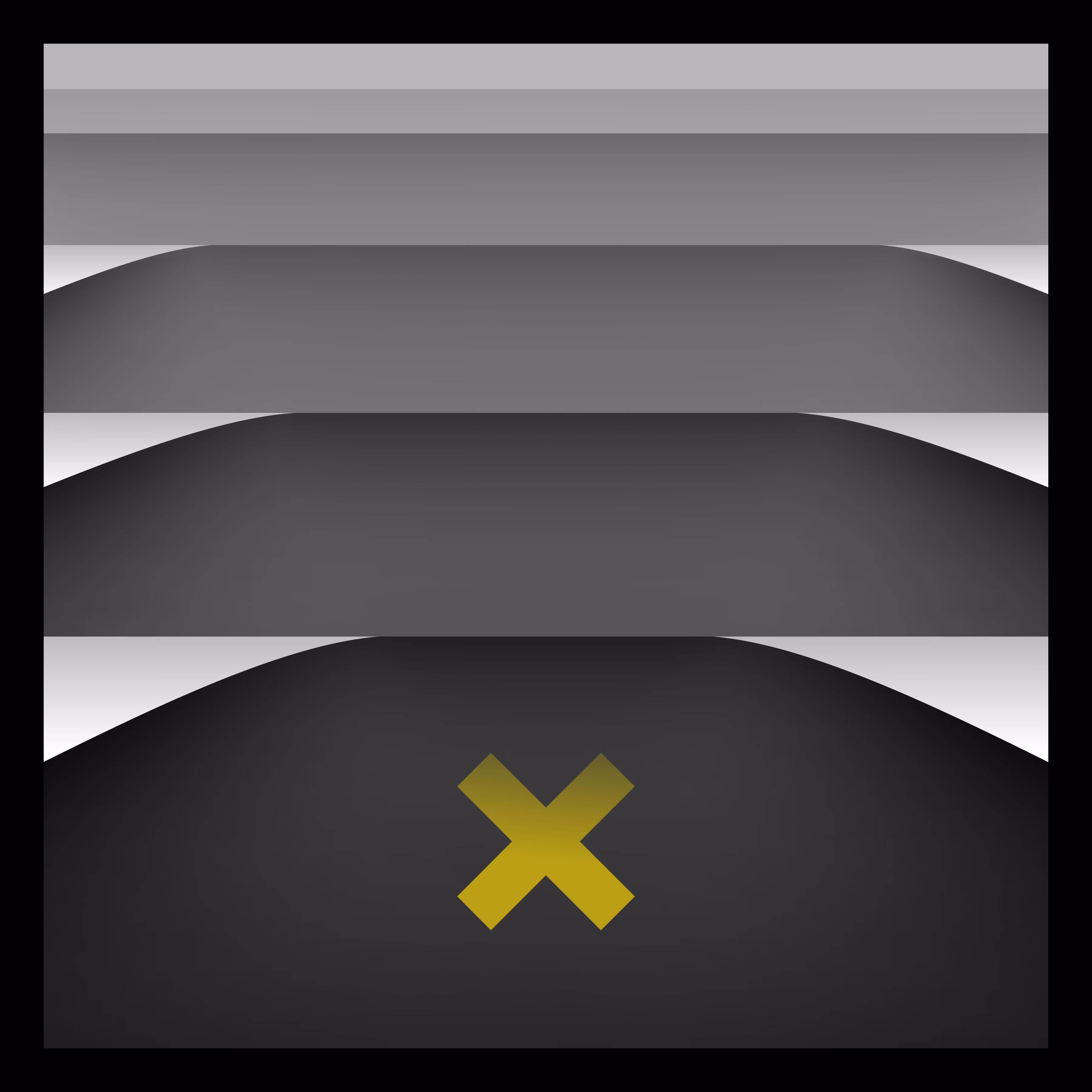 Encinitas, California - Framed Gold X #06