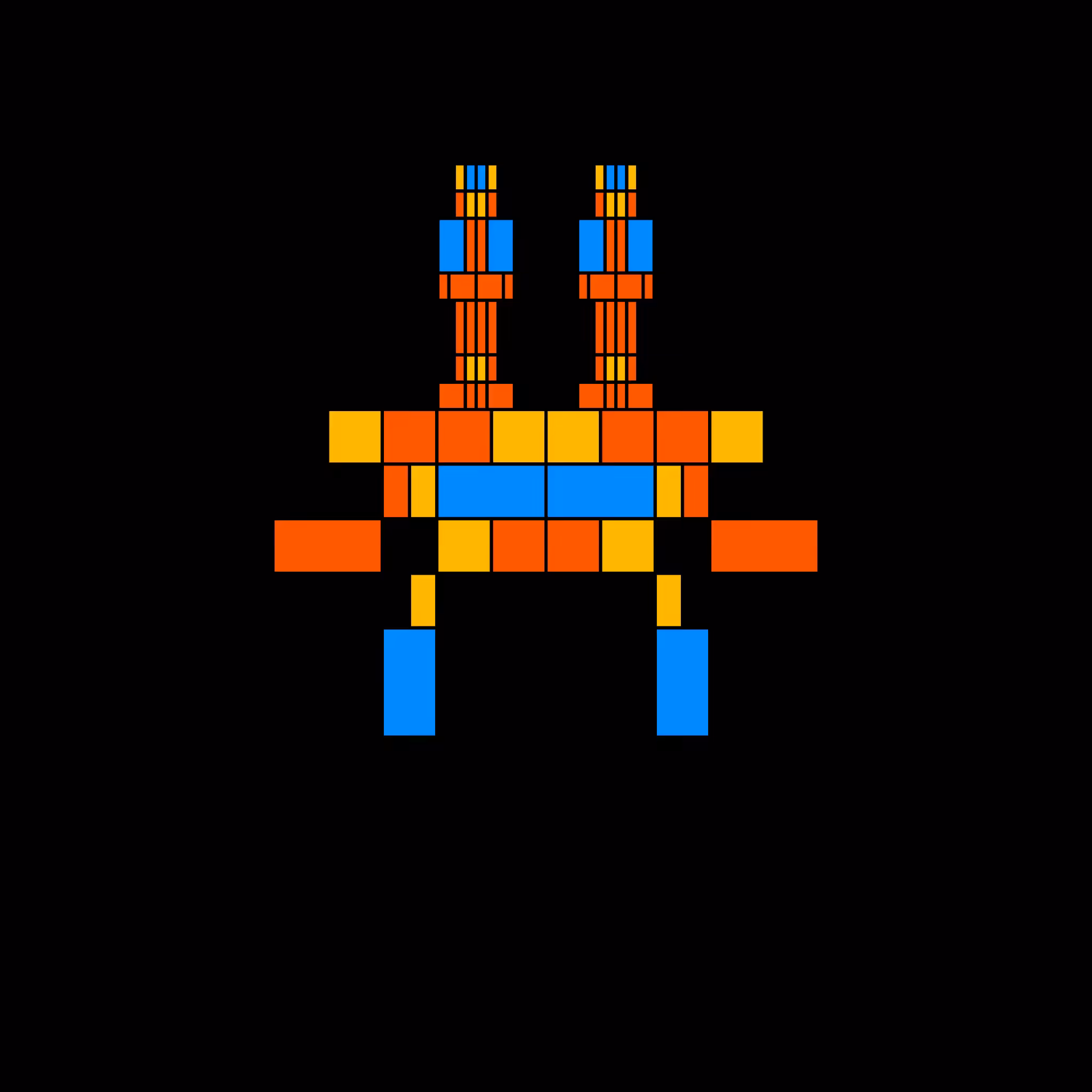0x Ships: Two-headed Halloween Robot