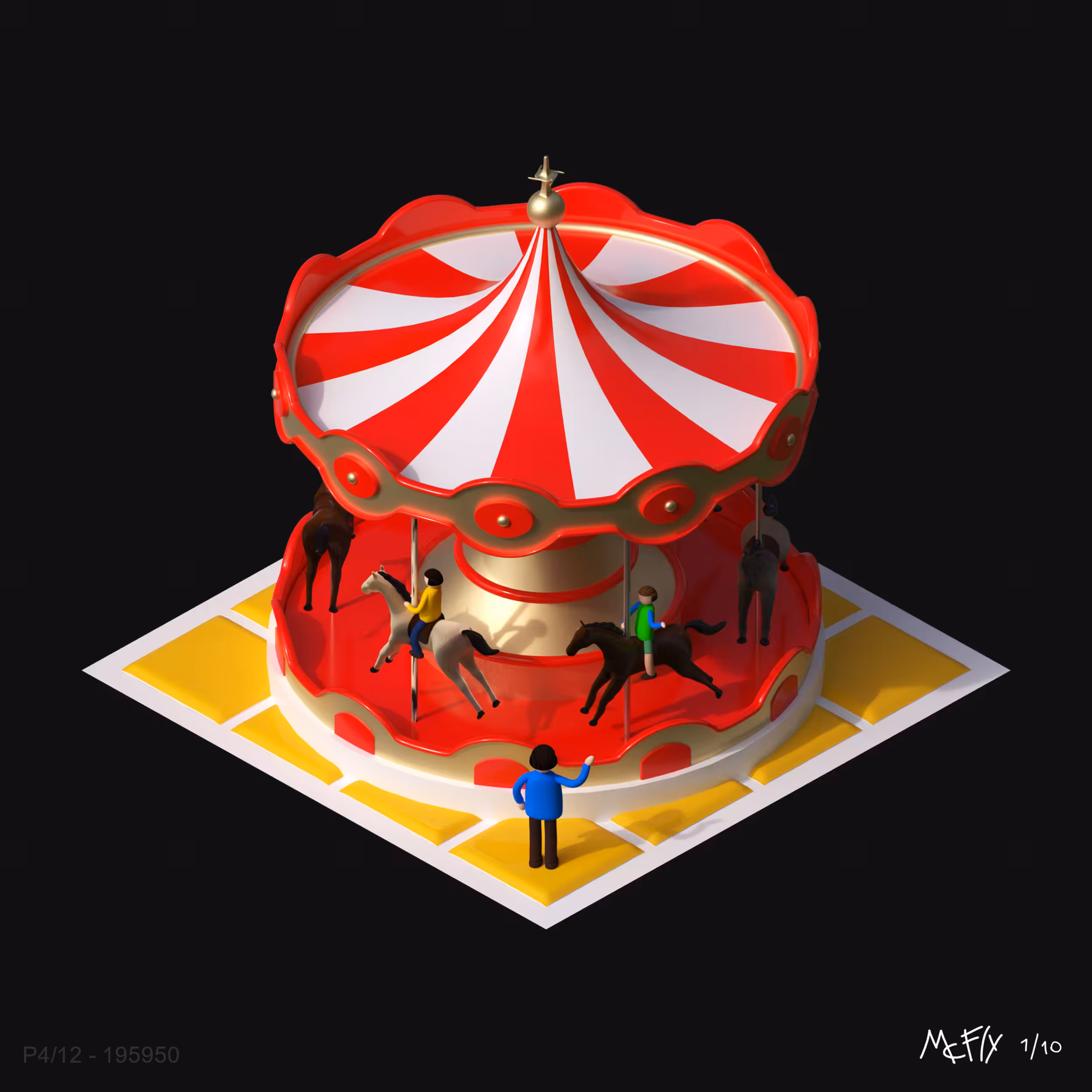 Pyramid 004/12 - Horse Carousel