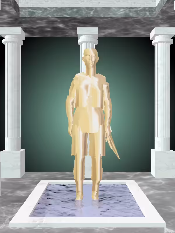 HeavenComputer: The Jumping Real Gold Woman #3472