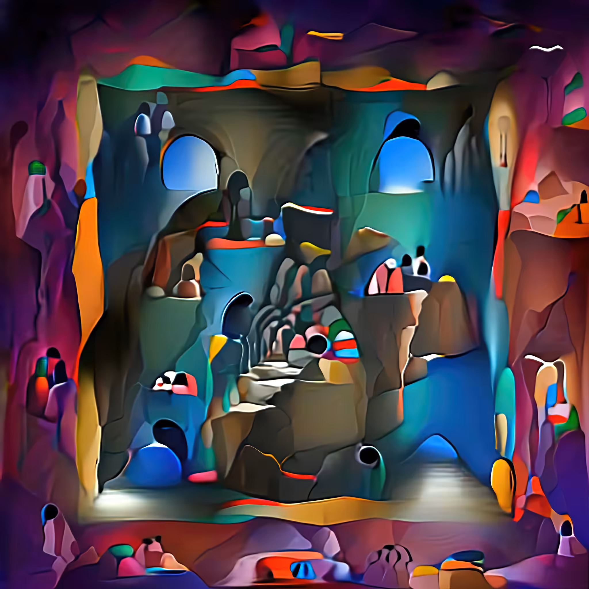 Cave Painting (27/07/2021 SQ-B)