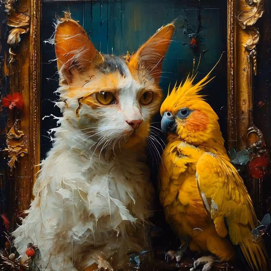 "Unexpected Friendship - Beyond Instinct and Expectation"