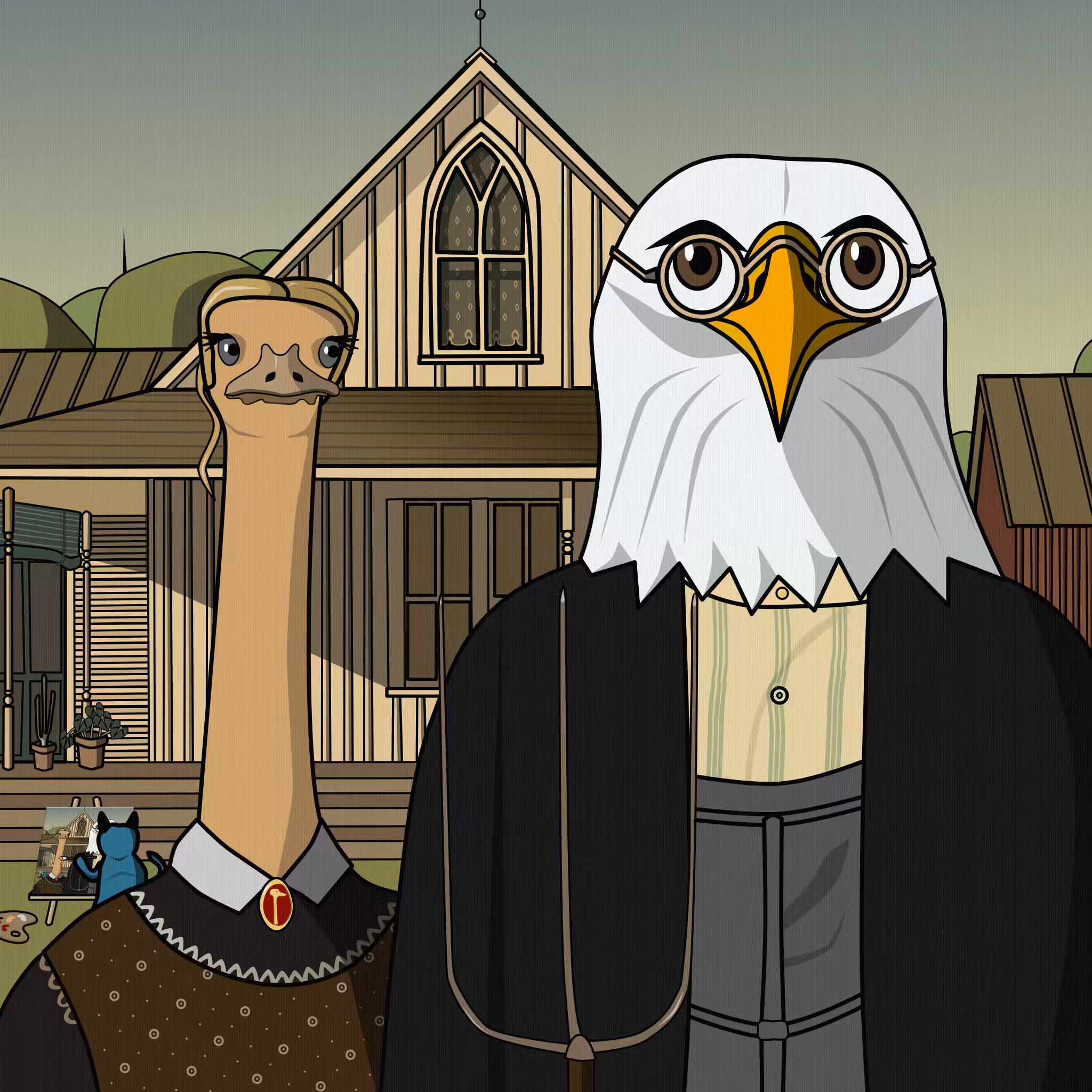 American gothic parody #3120