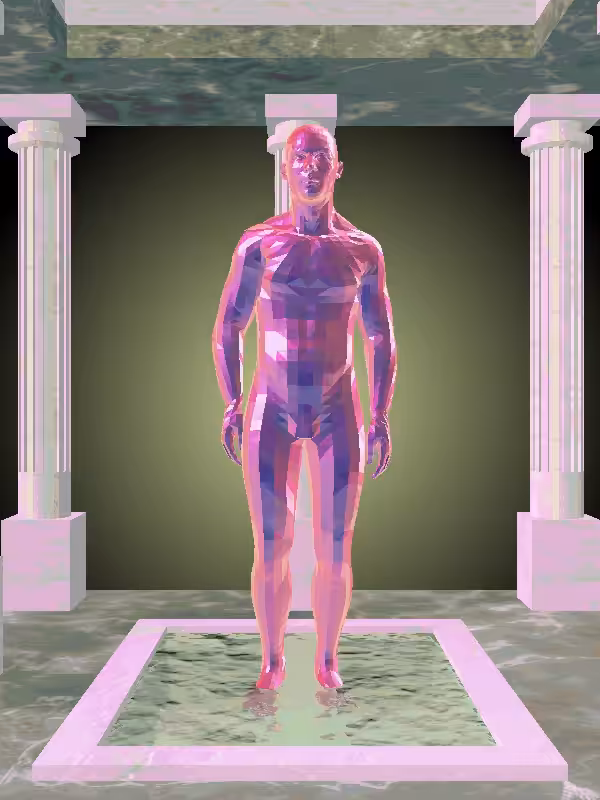 HeavenComputer: The Fragmented Jumping Magnetic Magenta Man #2478