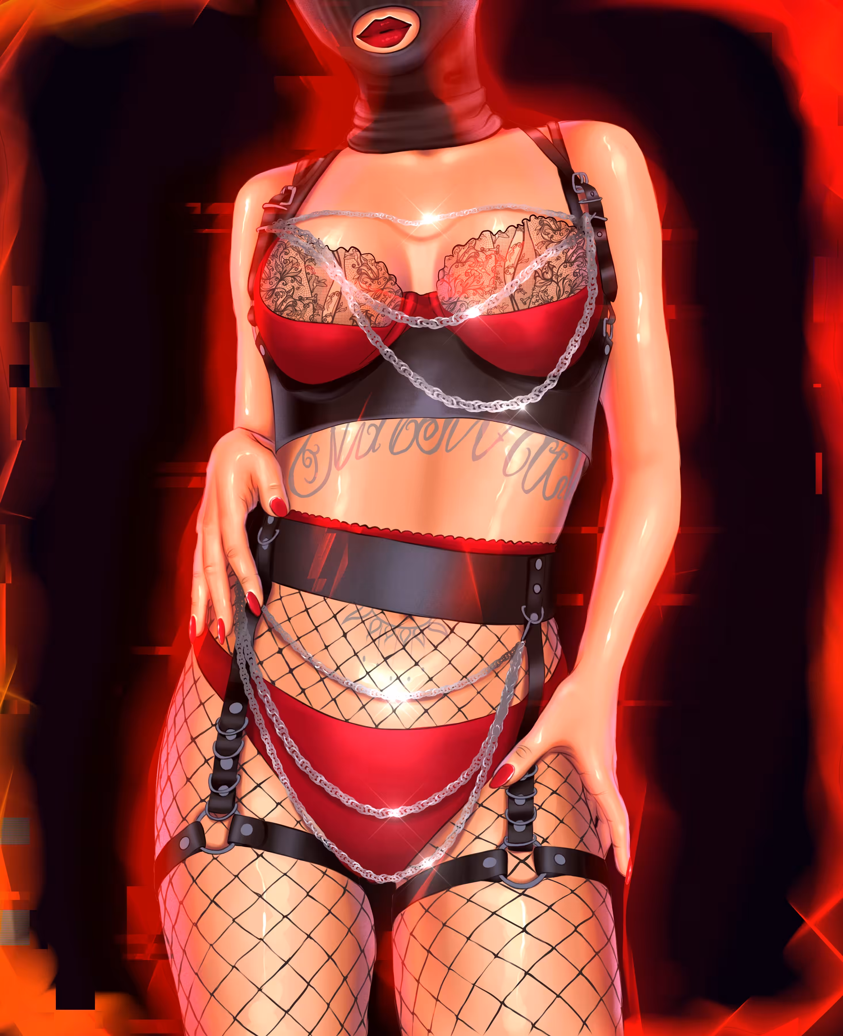 Girls in neon lights