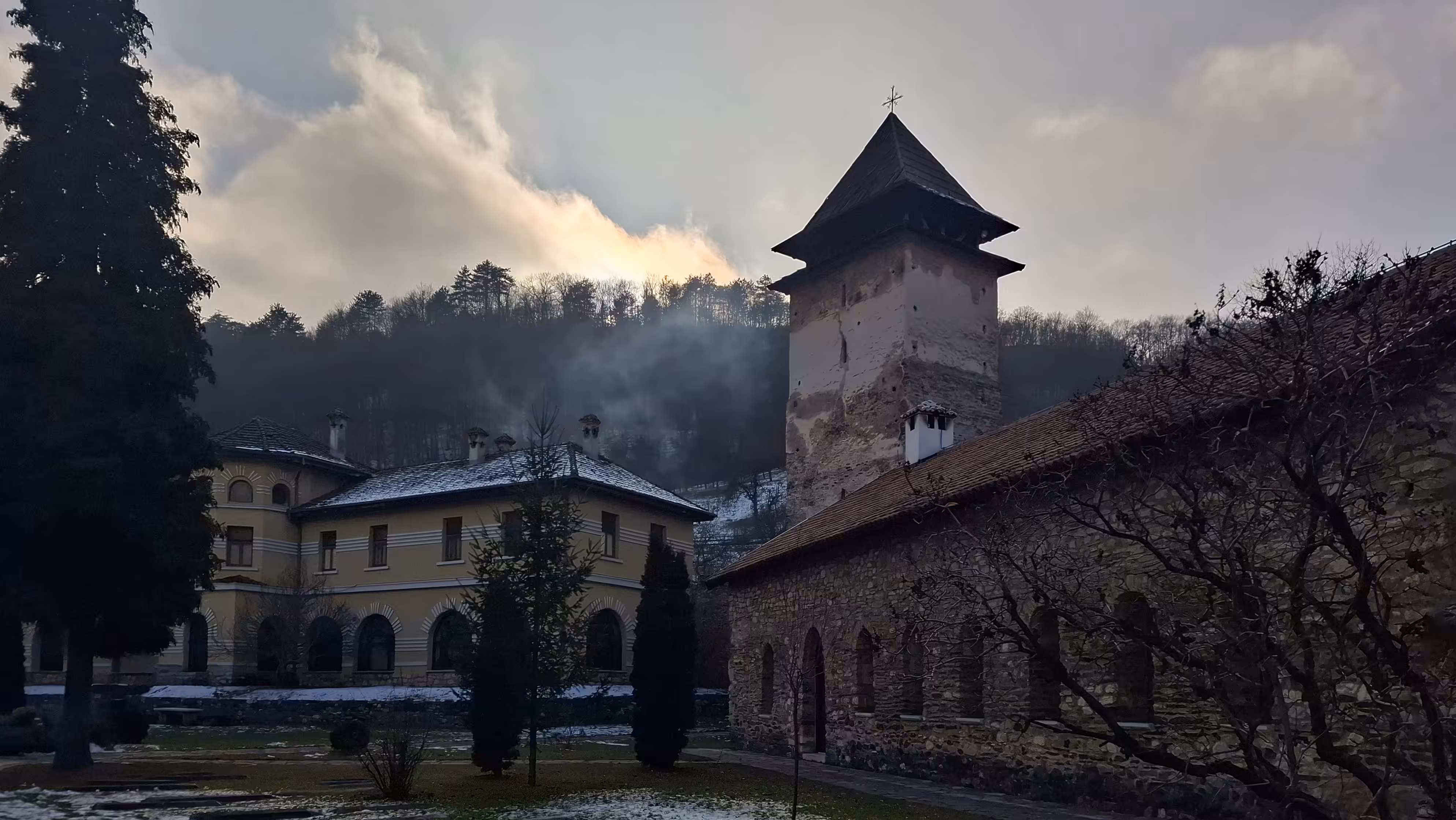 Dawn at Studenica Monastery