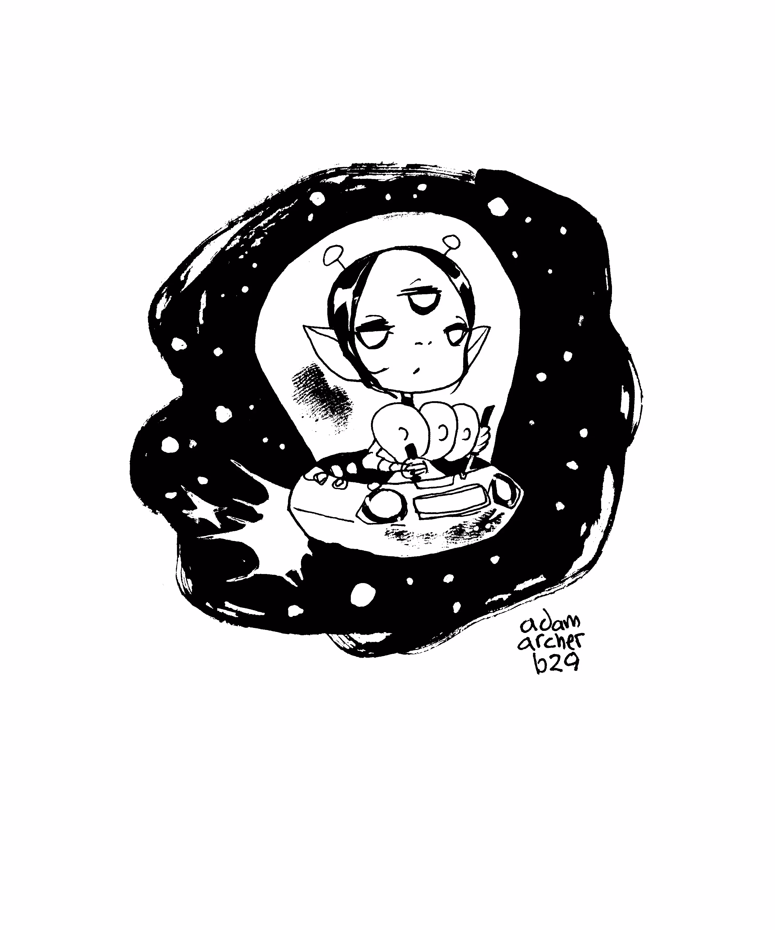 adam archer's doodles: black series 029