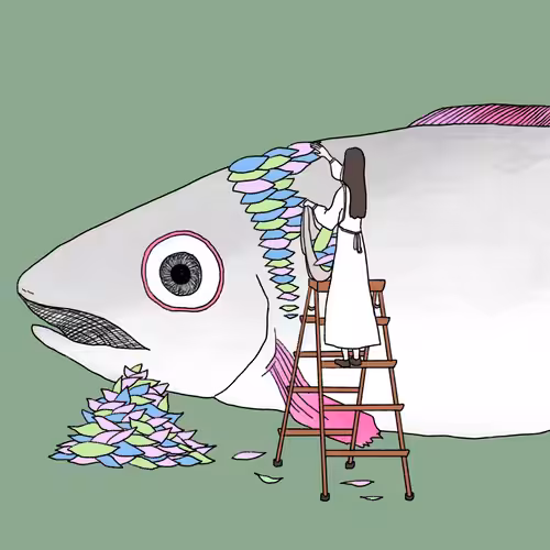 Mai's Sketch: Girlsticking scales 2 #0005