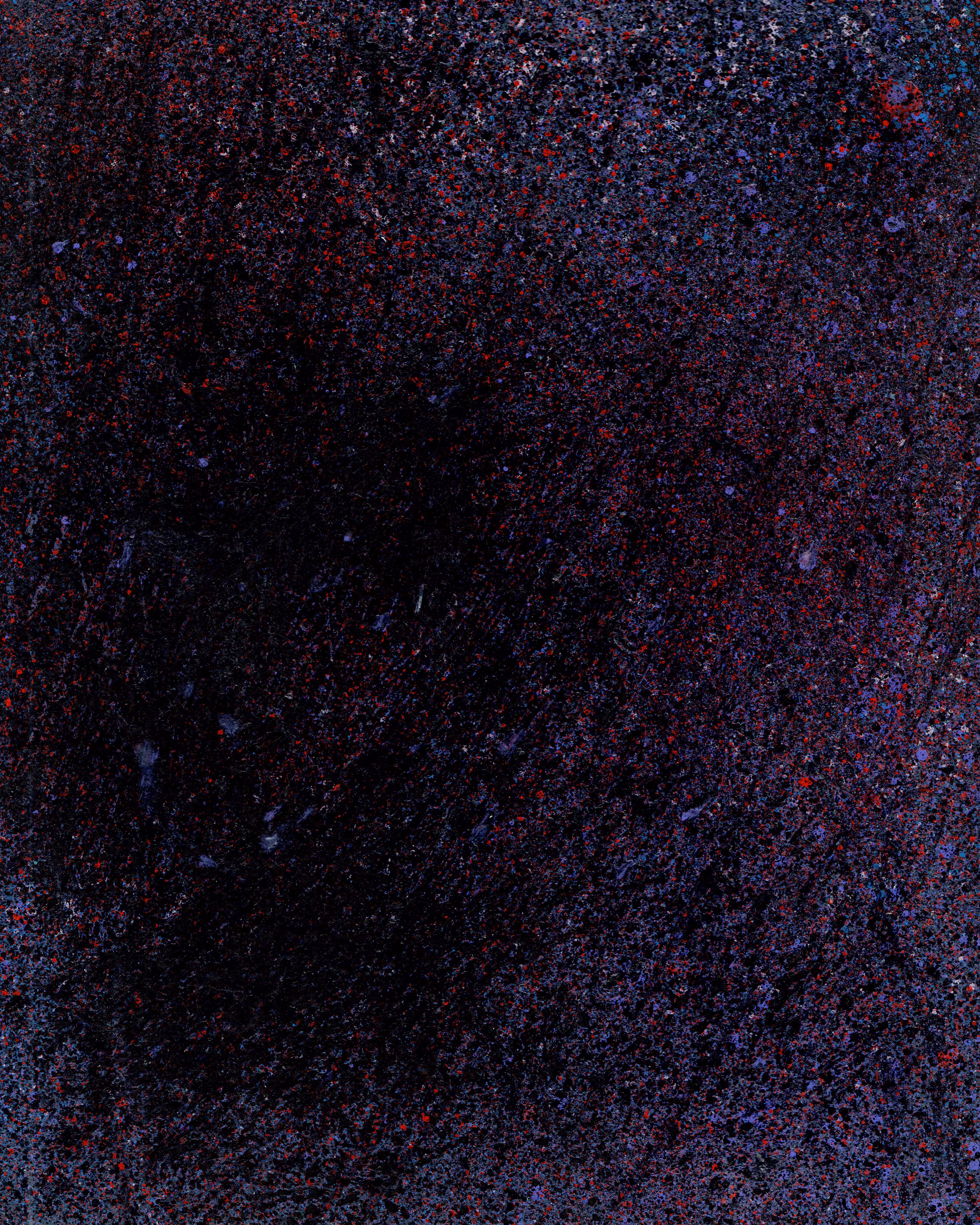 Dark Abstract on Canvas with Red