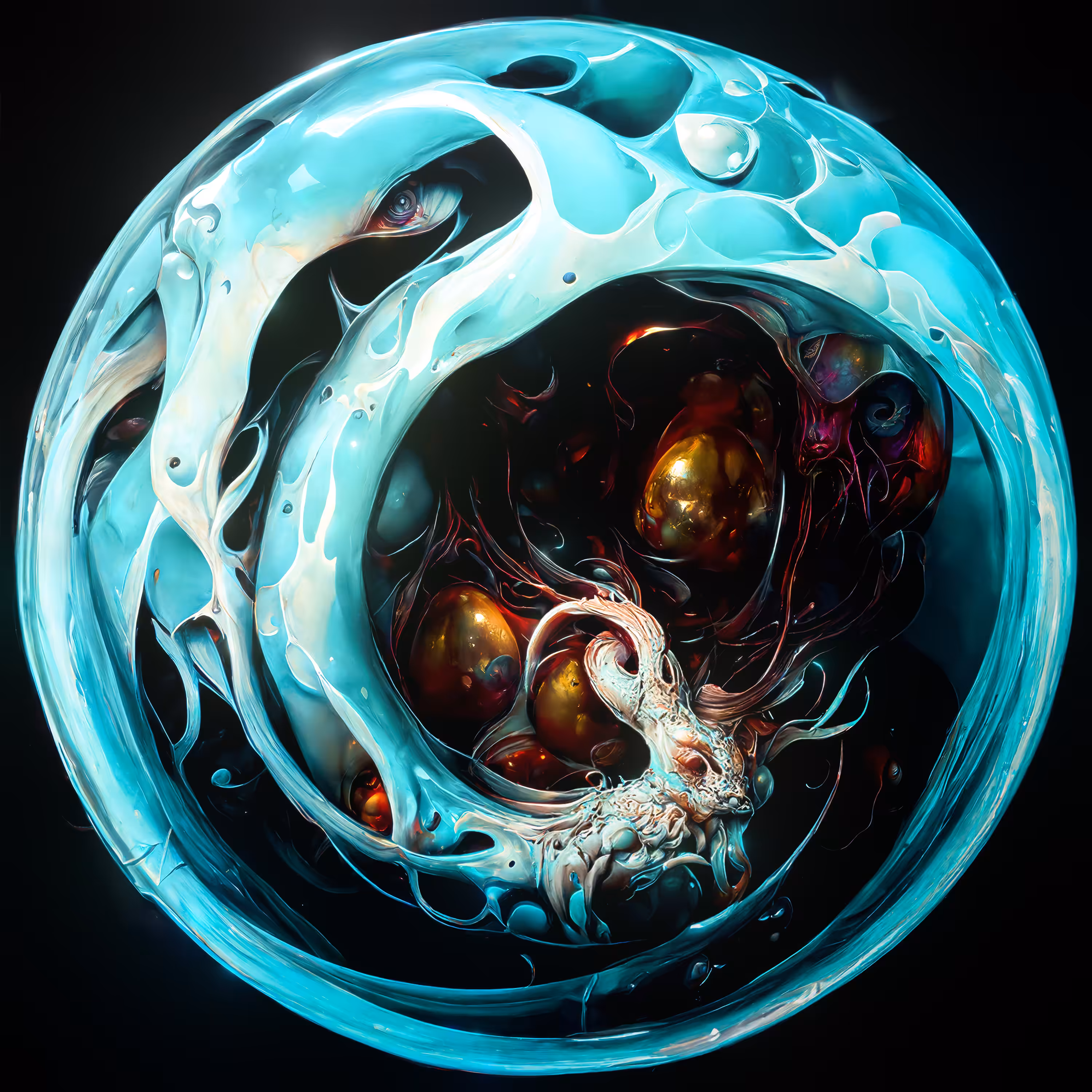 Dragon Eggs: Iceglacier Dragon Egg #021