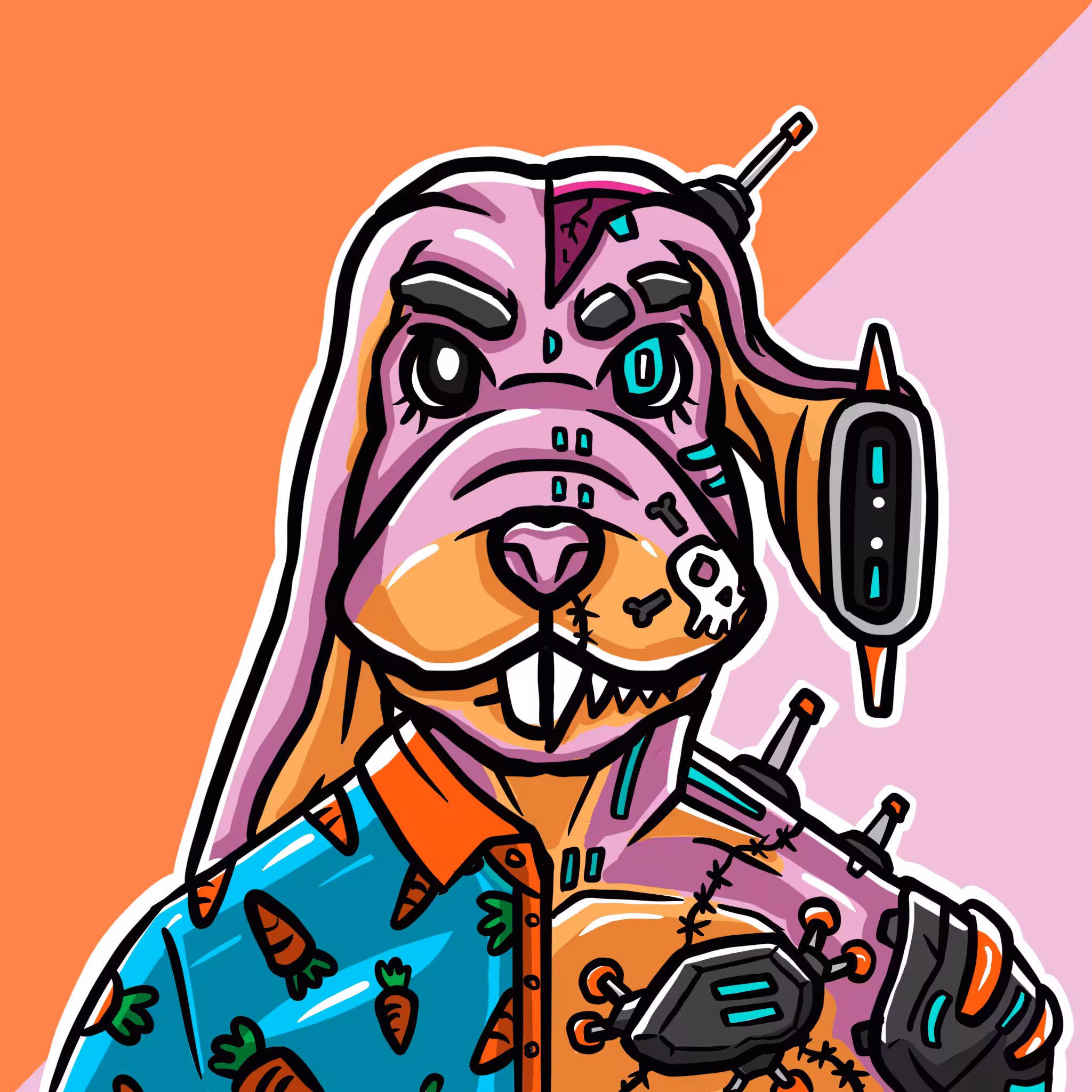 Mirror Zoo: Rabbit / Cyborg (common)