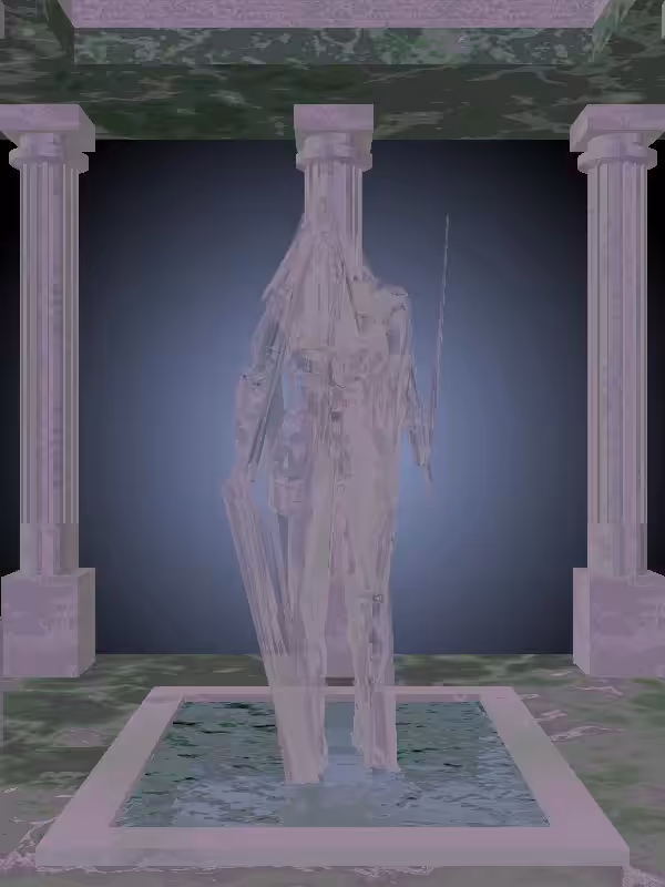 The Fading Receding Silver Chrome Woman #5919