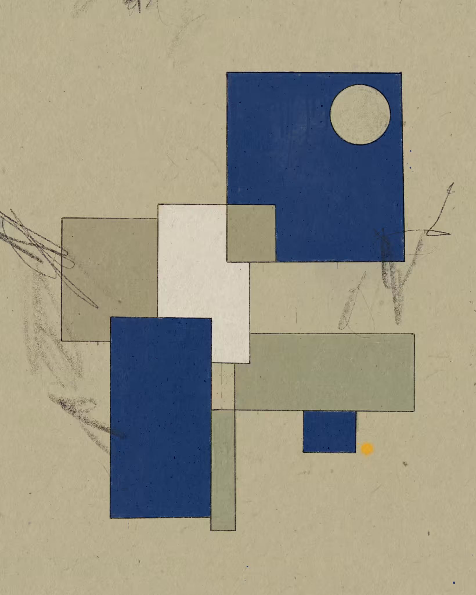 After the Bleu (Non-Objective Composition)