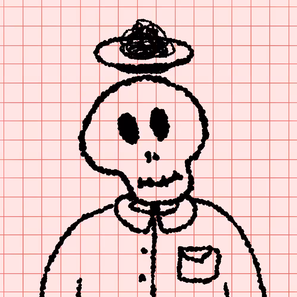 B&W SKULLETTI  #17