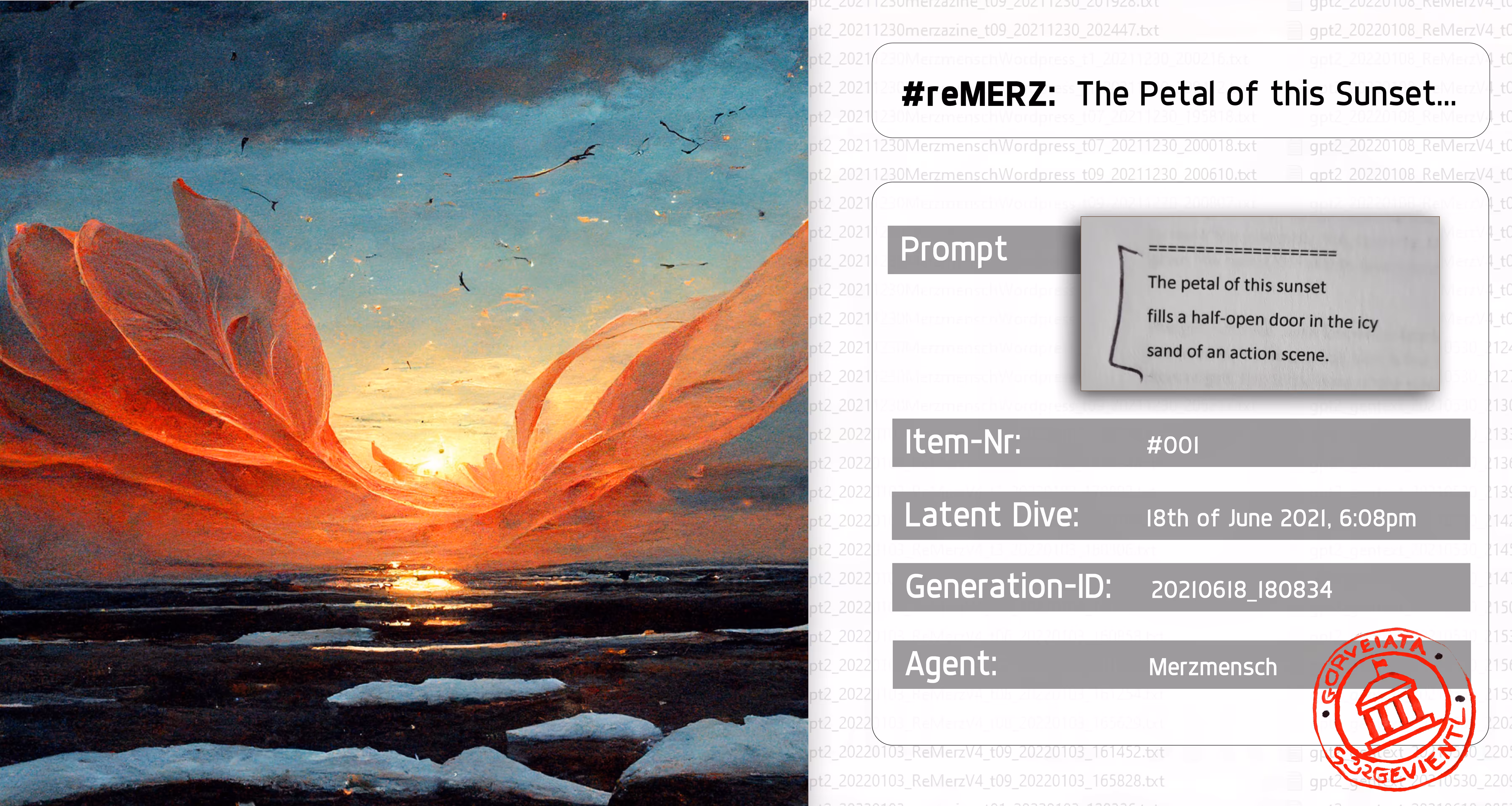 #reMERZ: Petals of this Sunset