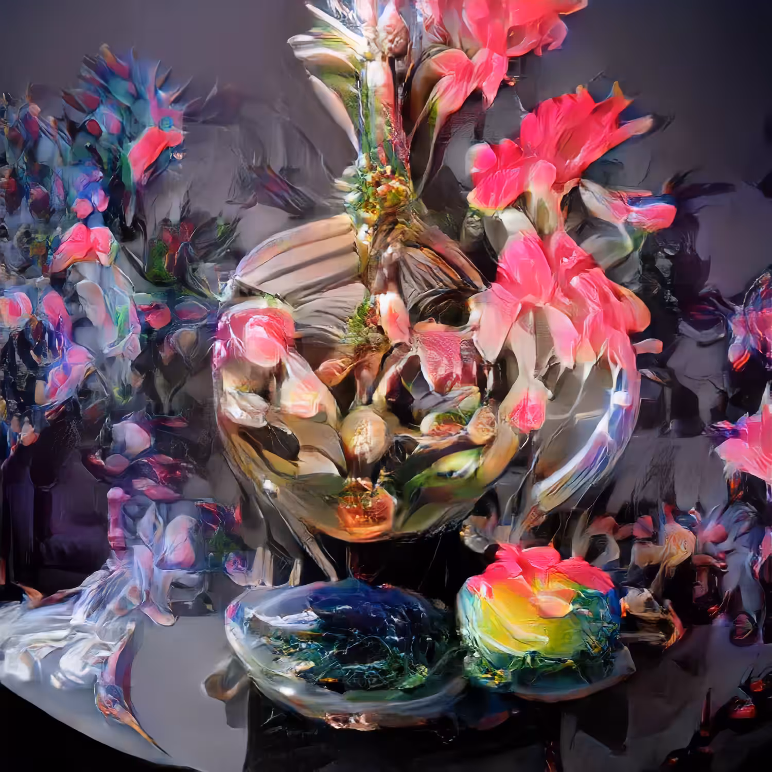 Gourd Vase with Flowers #2/9