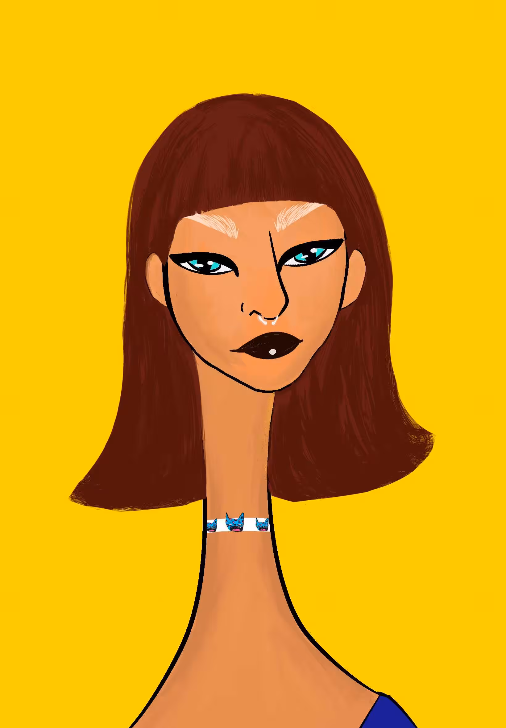 Long Neckie Lady #2578