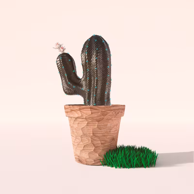 3D Crypto Cacti #52