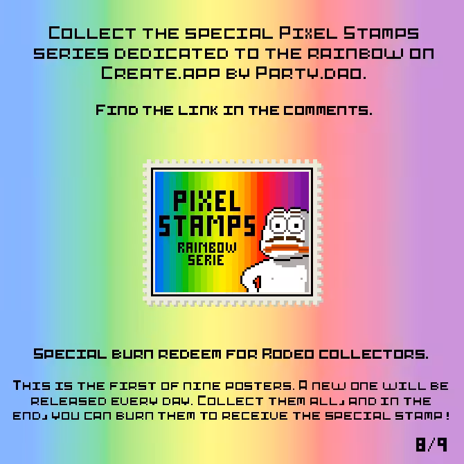 Pixel Stamps - Rainbow Serie ADV 8/9