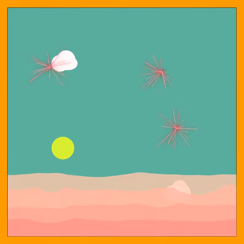 Seas of hills #7