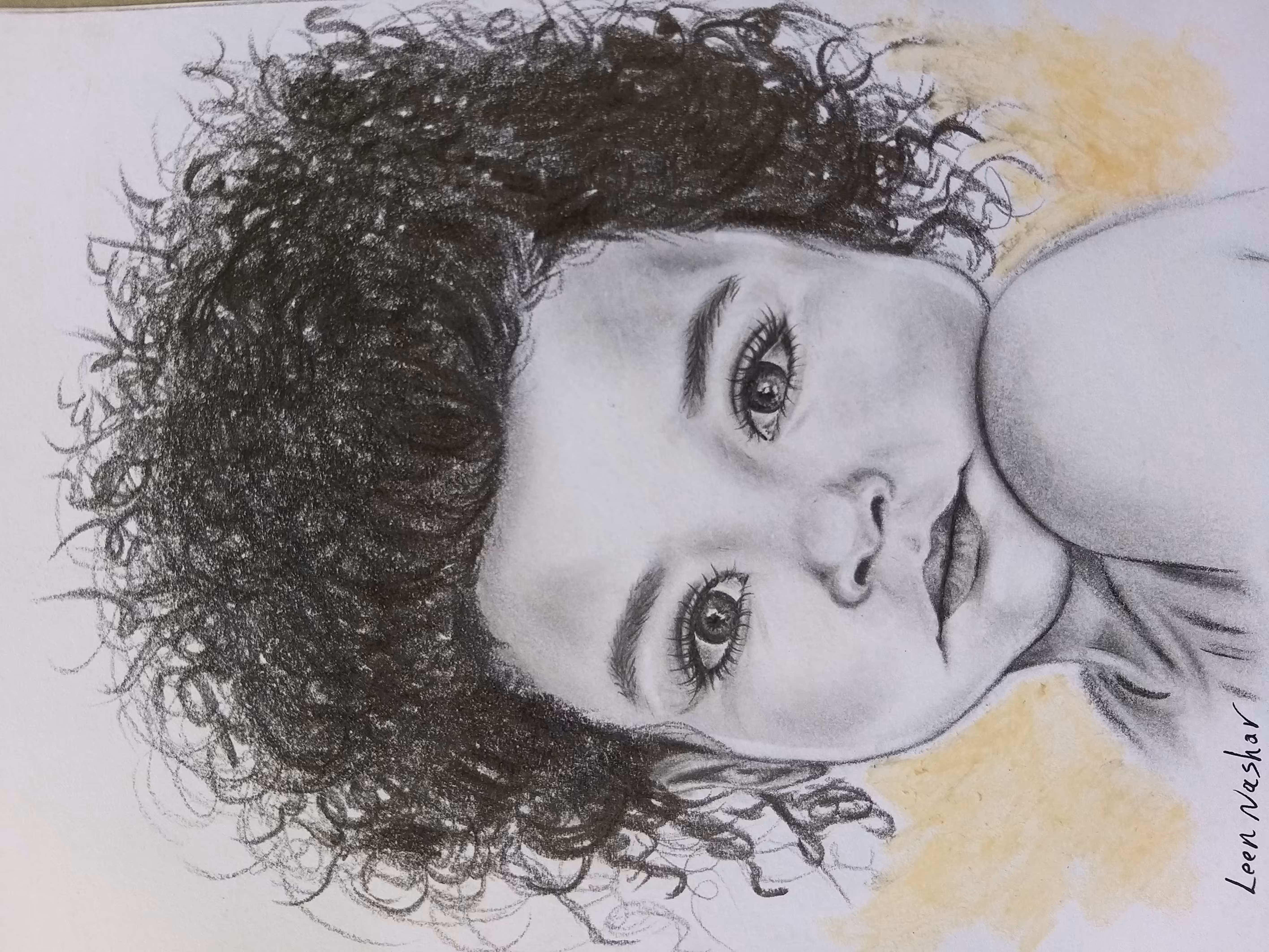 Neutral Breezes - daughter (pencil drawing)