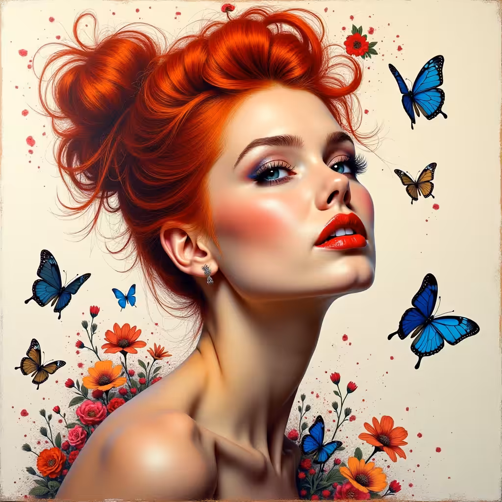 Because the lady Loves Butterflies