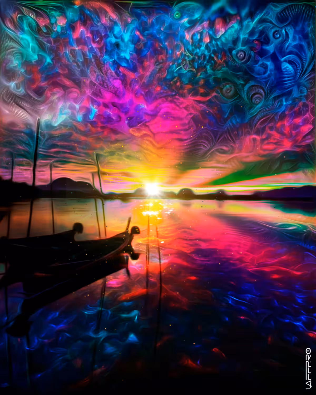 Trippy Sunset by Laffpro
