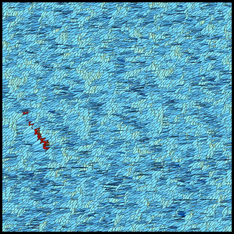 Flow Field Circles Triangle #22