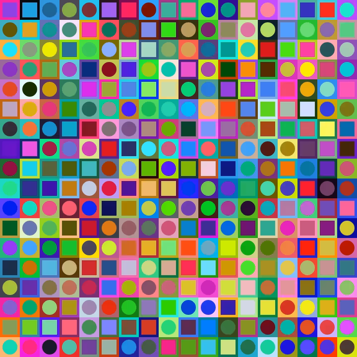 Square Dot Composition #101