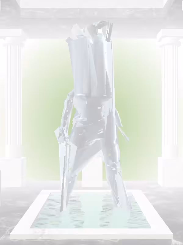 HeavenComputer: The Shooter Shimmery Blue Woman #7382