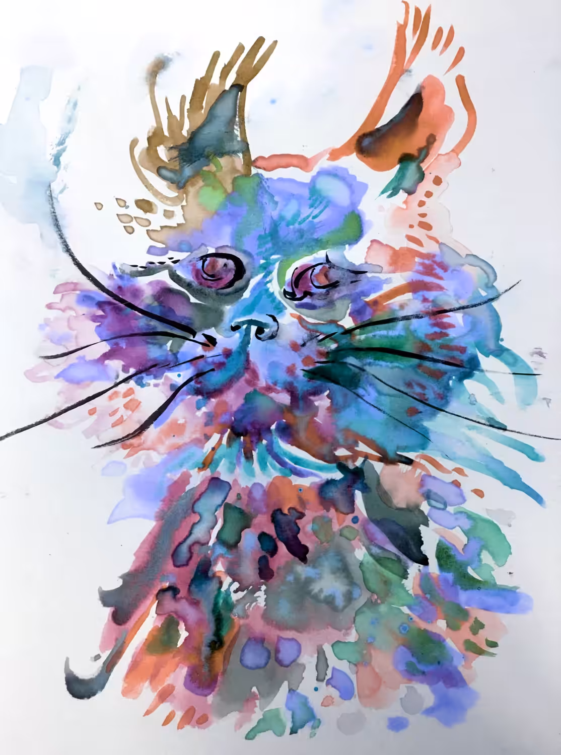 Psychedelic cat