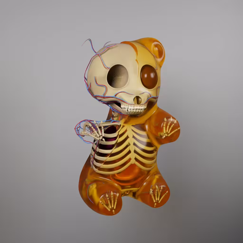 Gummi Bear Anatomy Chomp (Orange)