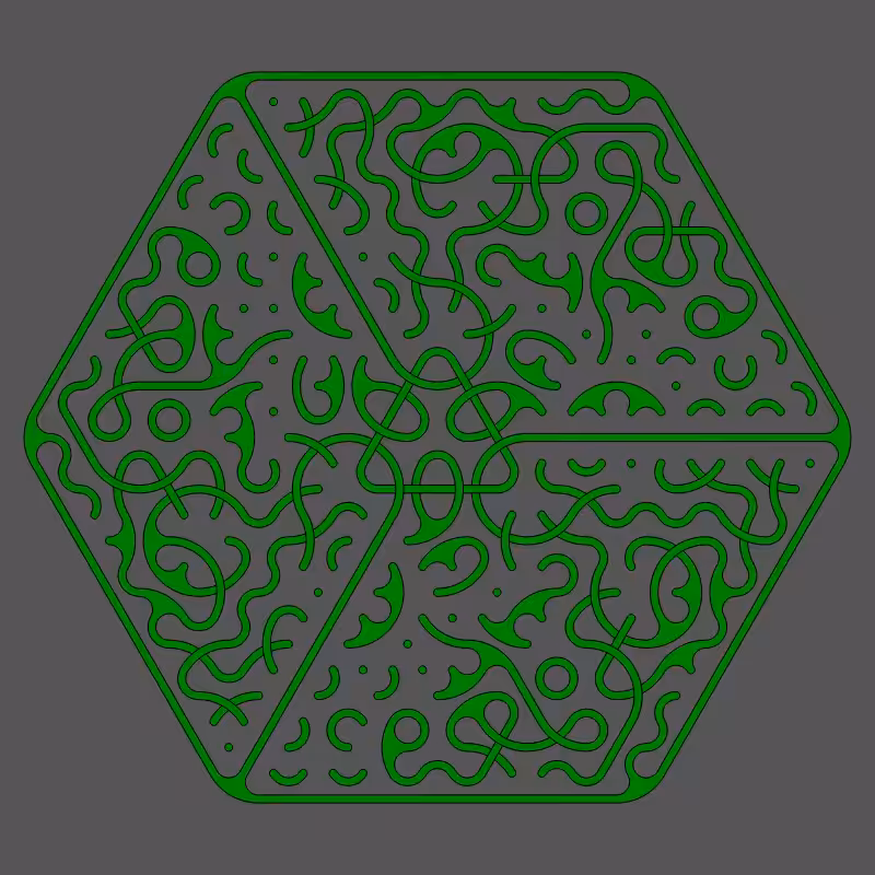Threefold Symmetry - Dark Variations #407